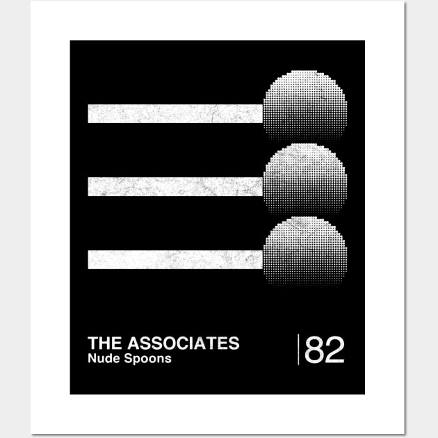 The Associates / Minimalist Graphic Design Fan Artwork Wall Art by saudade